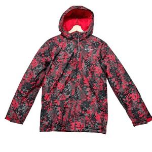 Columbia Youth Boys XL (18/20) Lightning Lift Jacket, Red Camo Print